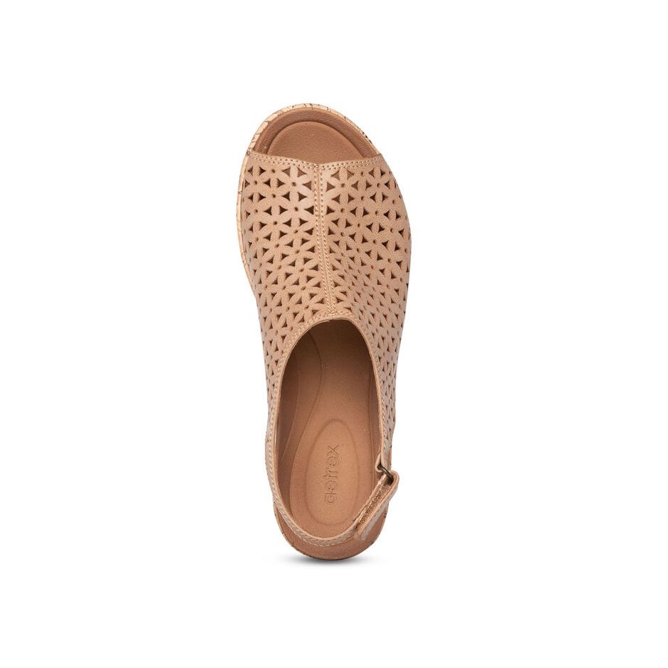 Sandal sức khỏe nữ Aetrex Cassidy Taupe