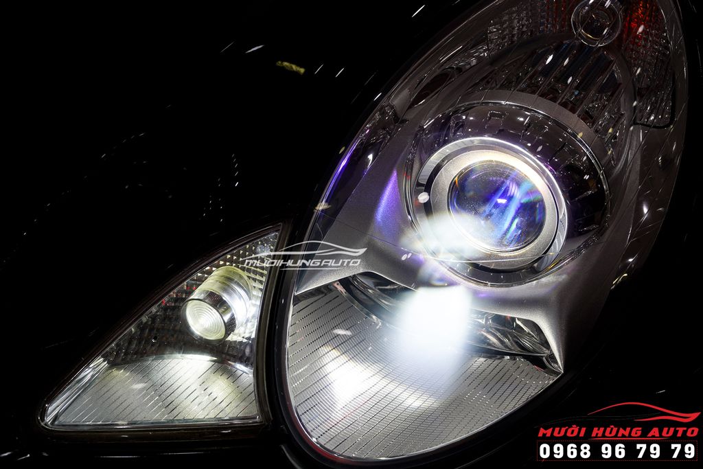 Bi LED LASER JAGUAR Lắp Cho Xe Mercedes R350 2007 Cao Cấp