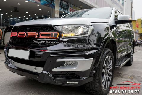  Lên Body Kit Thể Thao Kết Hợp Mặt Ga Lăng Có Đèn Xe Ford Everest 2020 