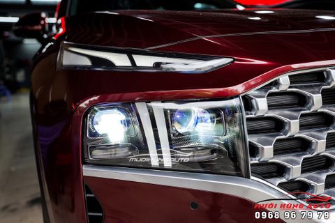  Trọn Bộ 4 Bi LED DOMAX OMEGA LASER Cao Cấp Tăng Sáng Cho HYUNDAI SANTAFE 2021 