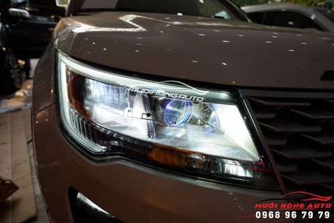  Độ Đèn Bi LED DOMAX OMEGA LASER Cho FORD EXPLORER Tăng Sáng Đỉnh Cao 