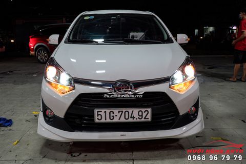  Bộ 4 Bi LED WOLF LIGHT Và Vòng Angel Eyes Lắp Cho Xe TOYOTA WIGO Tại TPHCM 