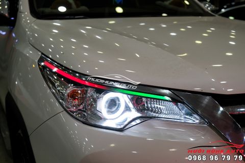  Độ Đèn Xe Fortuner 2020 LED Mica Đổi Màu Đẳng Cấp 