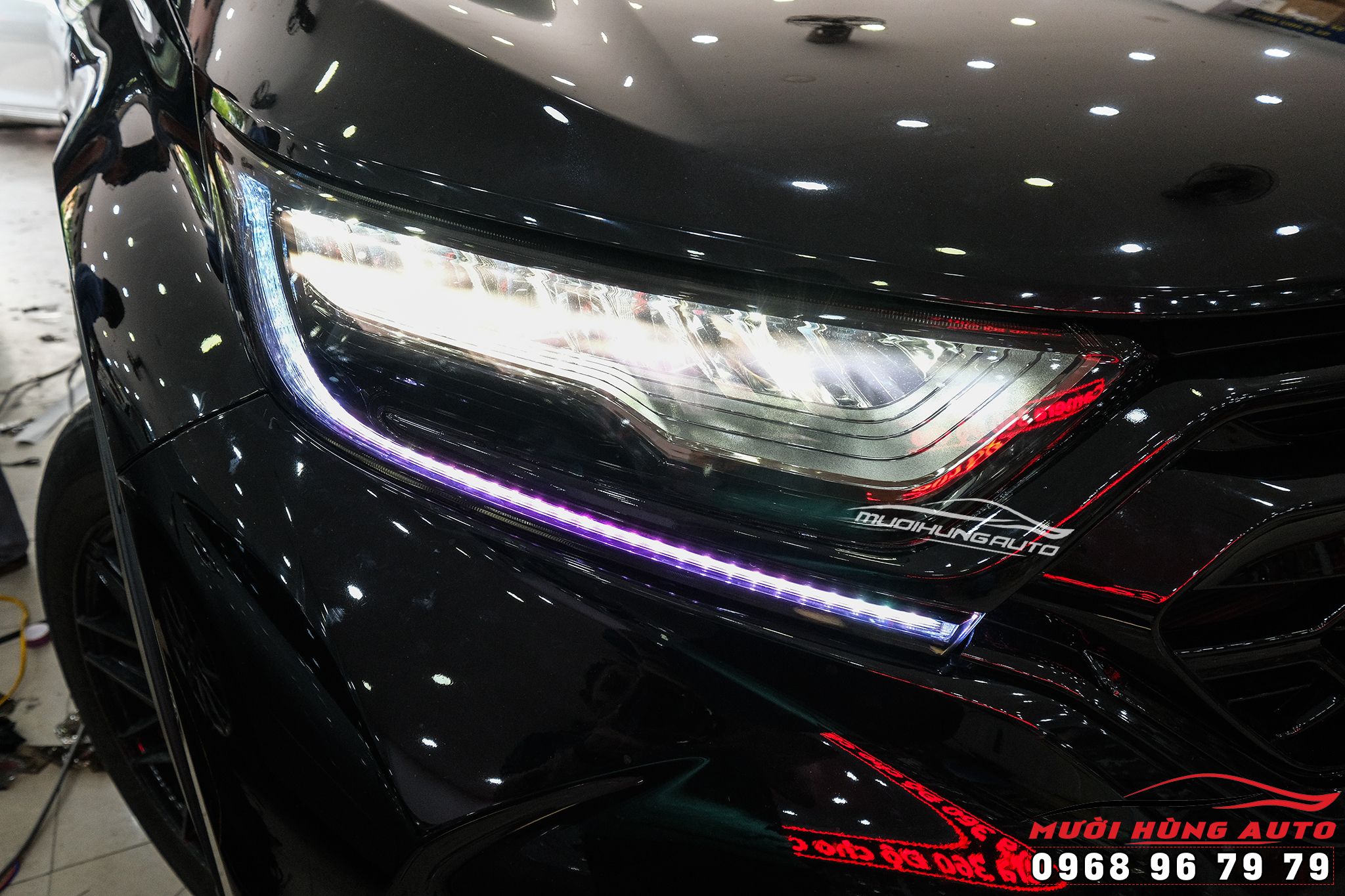 Độ Đèn Xe Honda CRV LED Demi Đổi Màu Siêu Chất