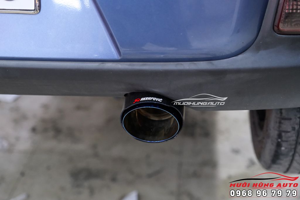 Độ Pô On Off Và Đuôi Pô AKRAPOVIC Cao Cấp Cho Xe KIA MORNING