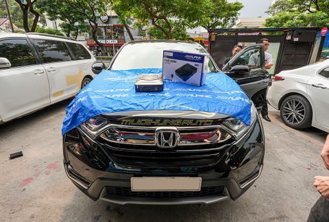  Xe Honda Crv 2019 Độ Sub Gầm Ghế Alpine PWE-S800 Chính Hãng 