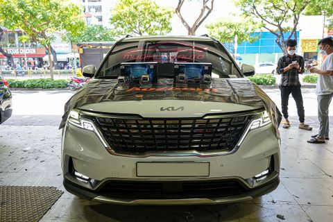  Xe Kia Carnival 2022 Độ Đèn Bi Led LASER THOR LIGHT Chính Hãng 