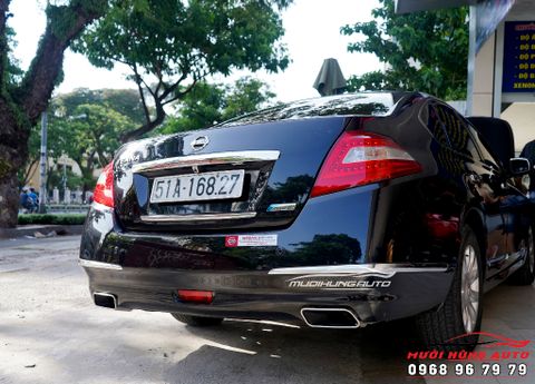  Độ Pô Thể Thao Cho Xe NISSAN TEANA Mẫu Pô Vuông Cao Cấp 