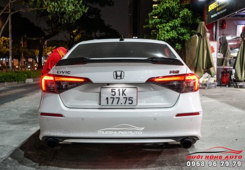  Trọn Gói Độ Pô Nguyên Cây Và Đuôi Pô Akrapovic Cho HONDA CIVIC 2022 Chính Hãng 