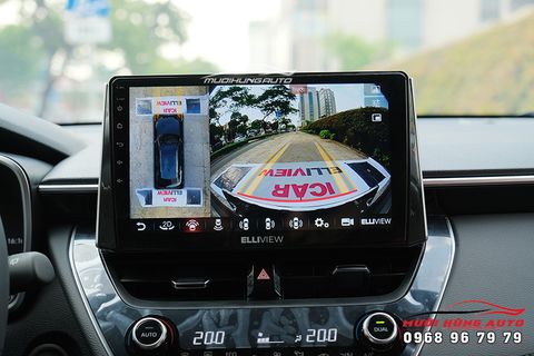  Màn Hình liền Camera 360 Elliview S4 Deluxe Cho Xe Toyota Corolla Cross Chính Hãng 