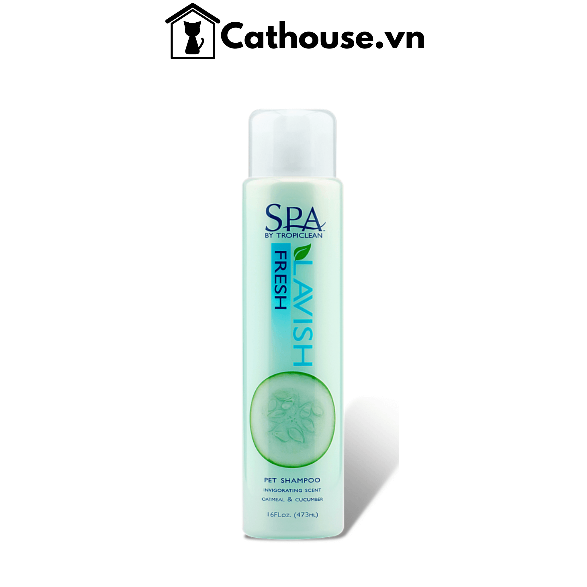 Dầu Tắm Dưa Leo Tropiclean Spa Fresh Shampoo 473ML