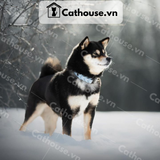  Chó Shiba Inu Màu Đen Trắng ( Black and Tan ) 