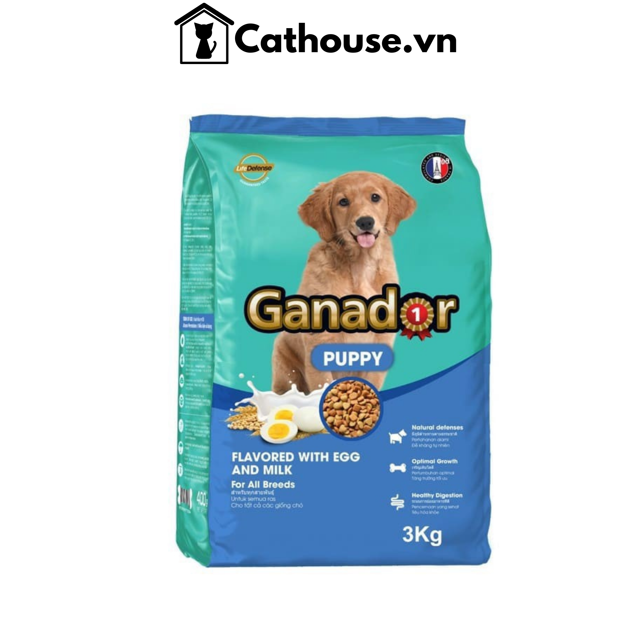 Hạt Chó Con Vị Sữa Ganador Puppy Egg & Milk