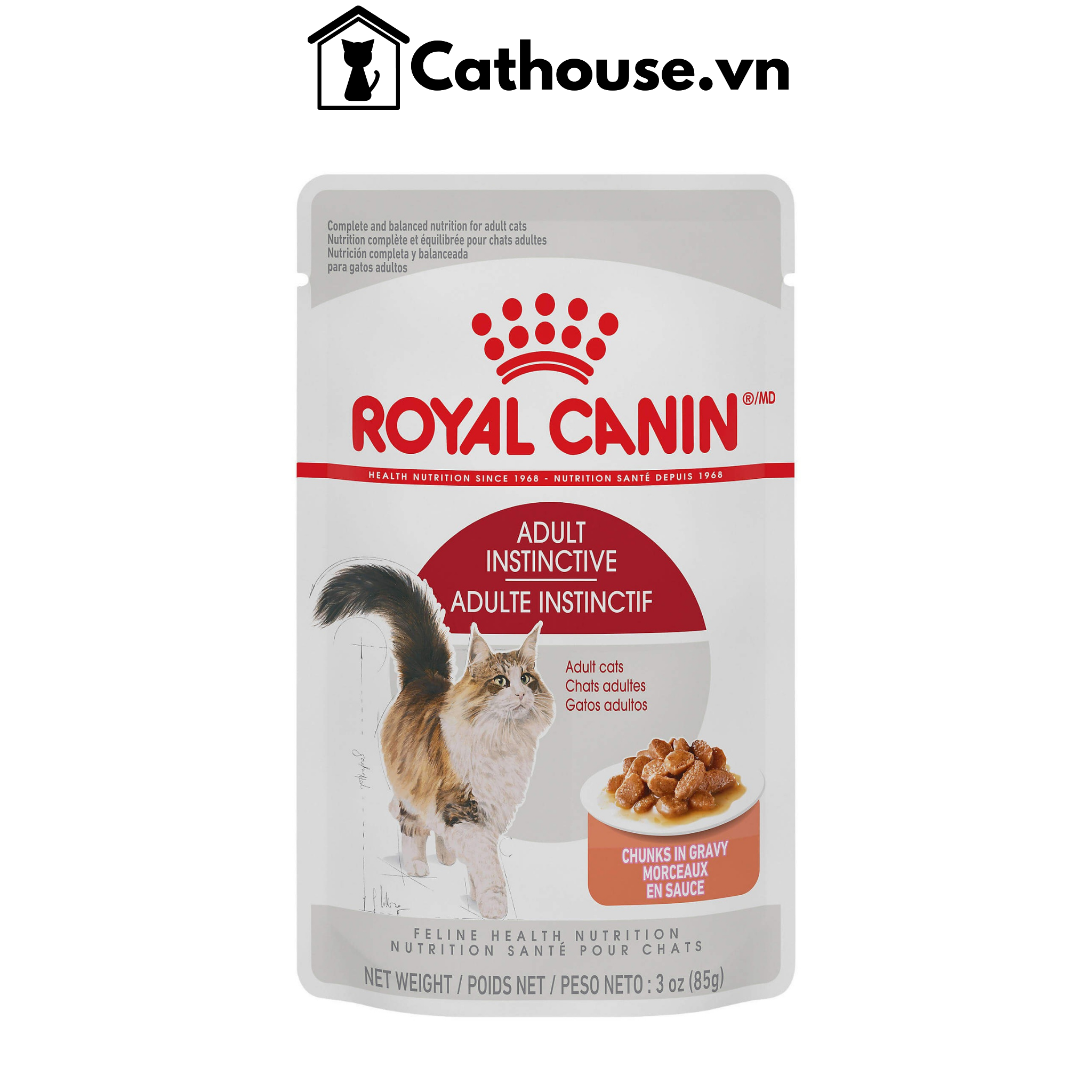  Pate Cho Mèo Lớn Royal Canin Instinctive 85G 