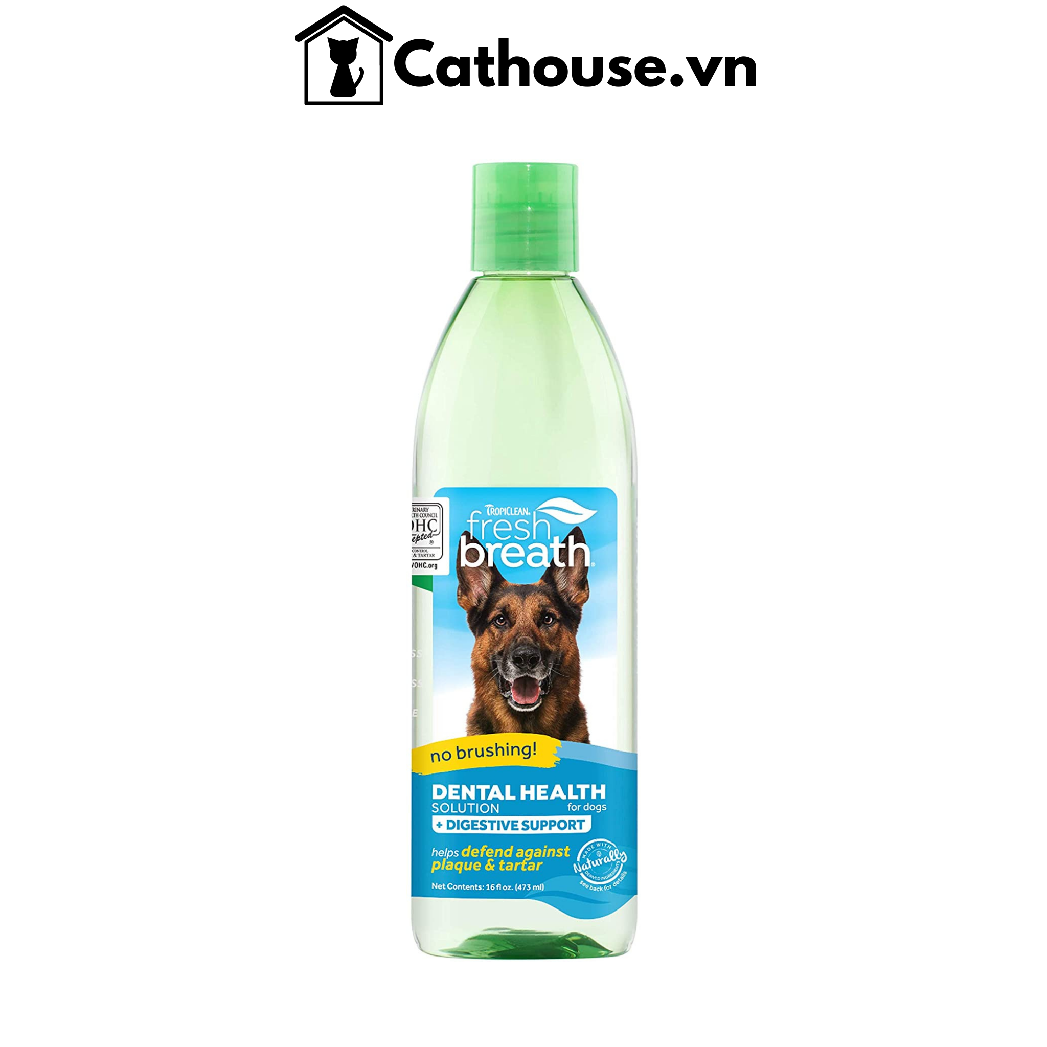 Nước chăm sóc rặng miệng Tăng Cường Hệ Tiêu Hóa Cho Chó Tropiclean Fresh Breath Digestive Support 473ML1