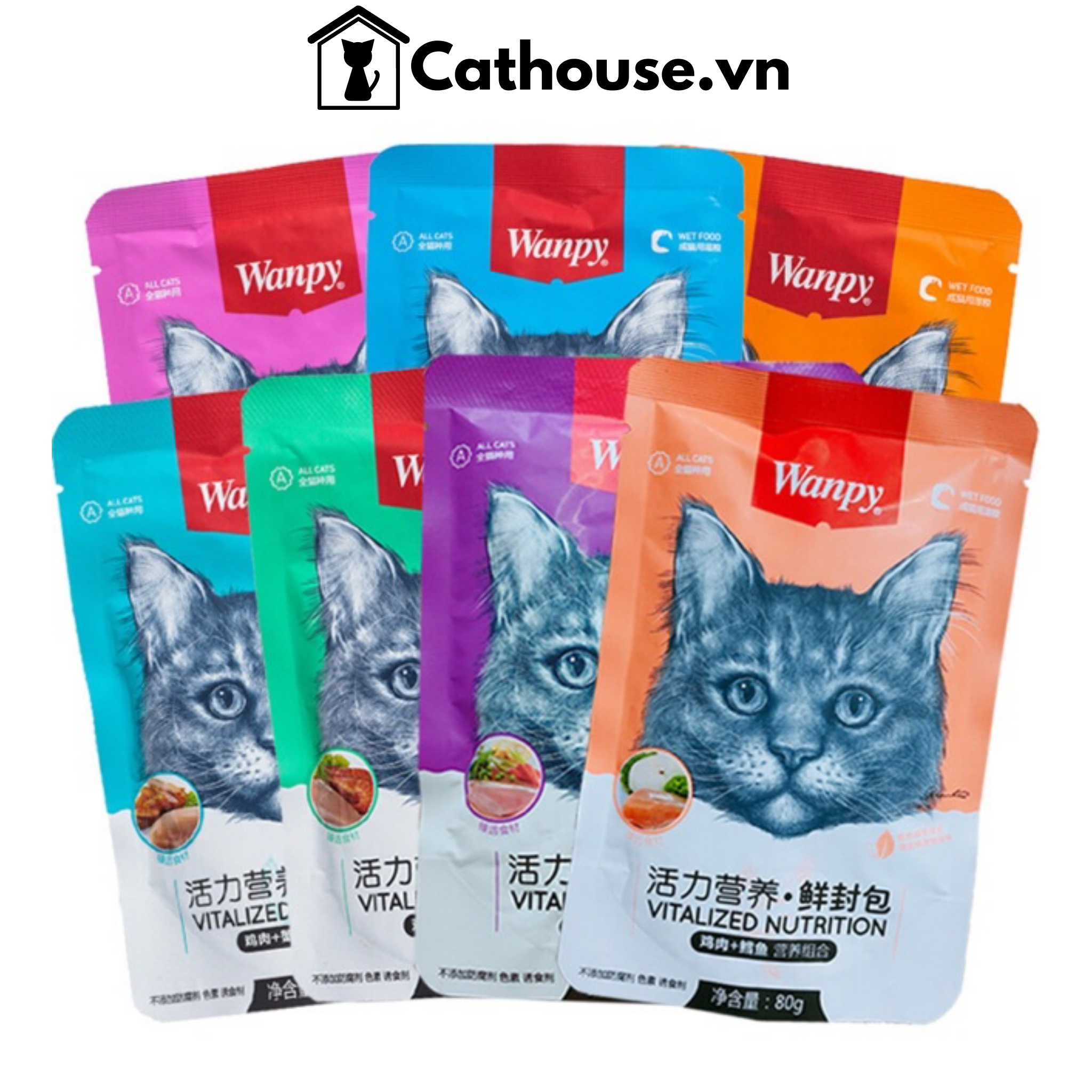 Pate Gói Wanpy Cho Mèo 80G