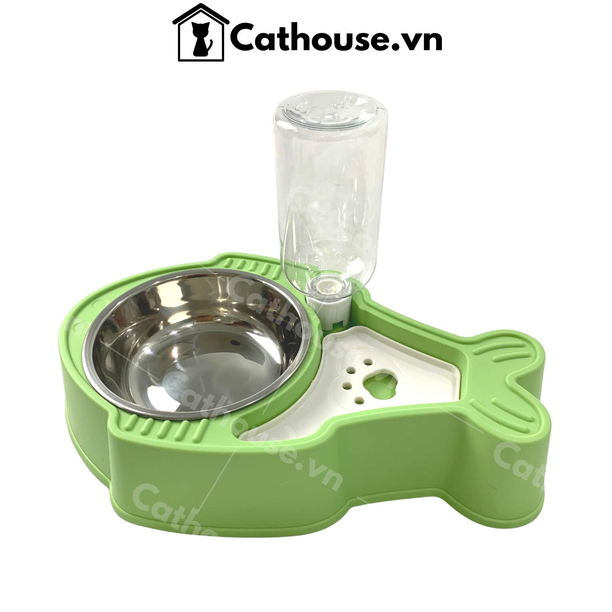 Bát Đơn Inox Hình Cá Có Bình