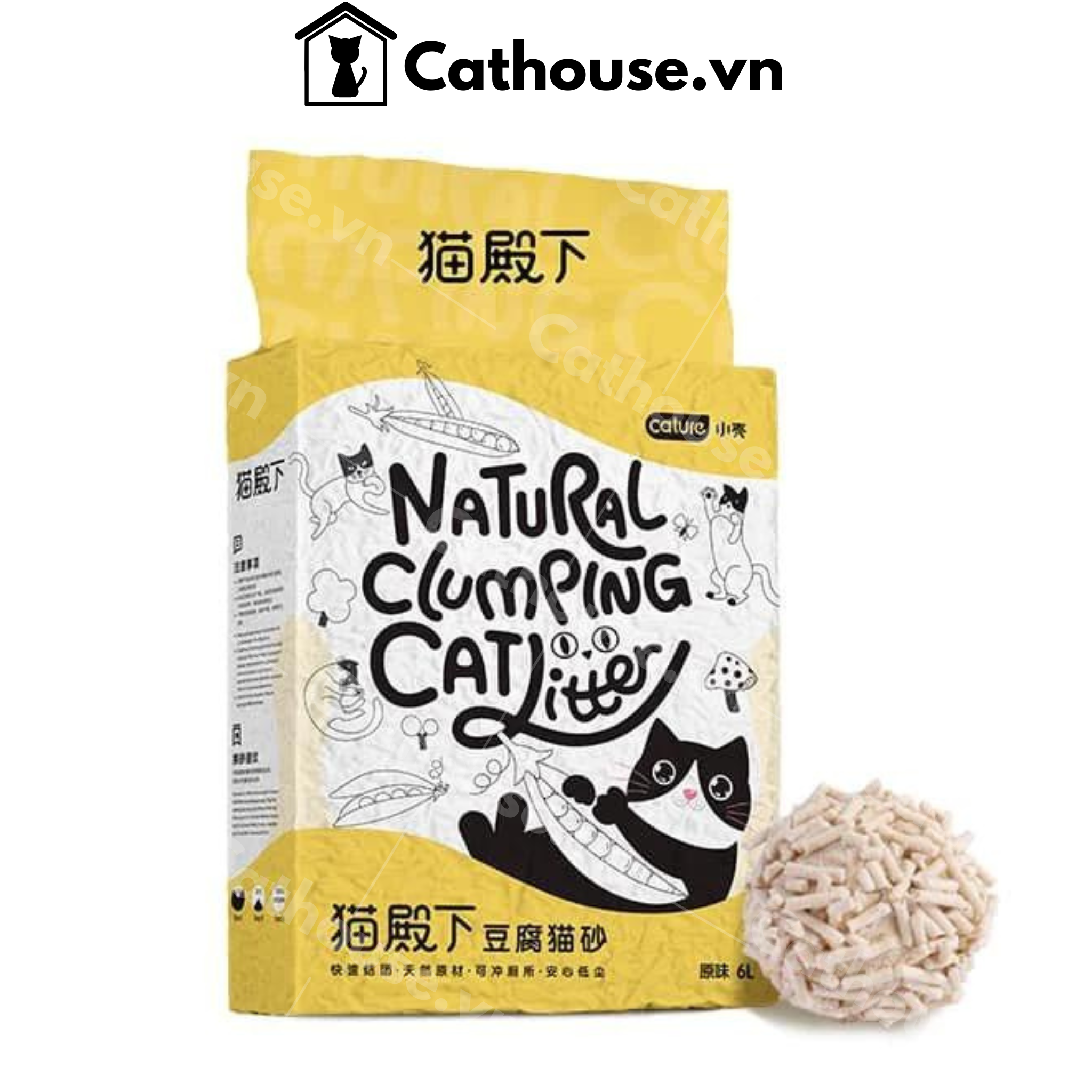 Cát Đậu Nành Cature Tofu Domestic Nội Địa 6L 2.4KG