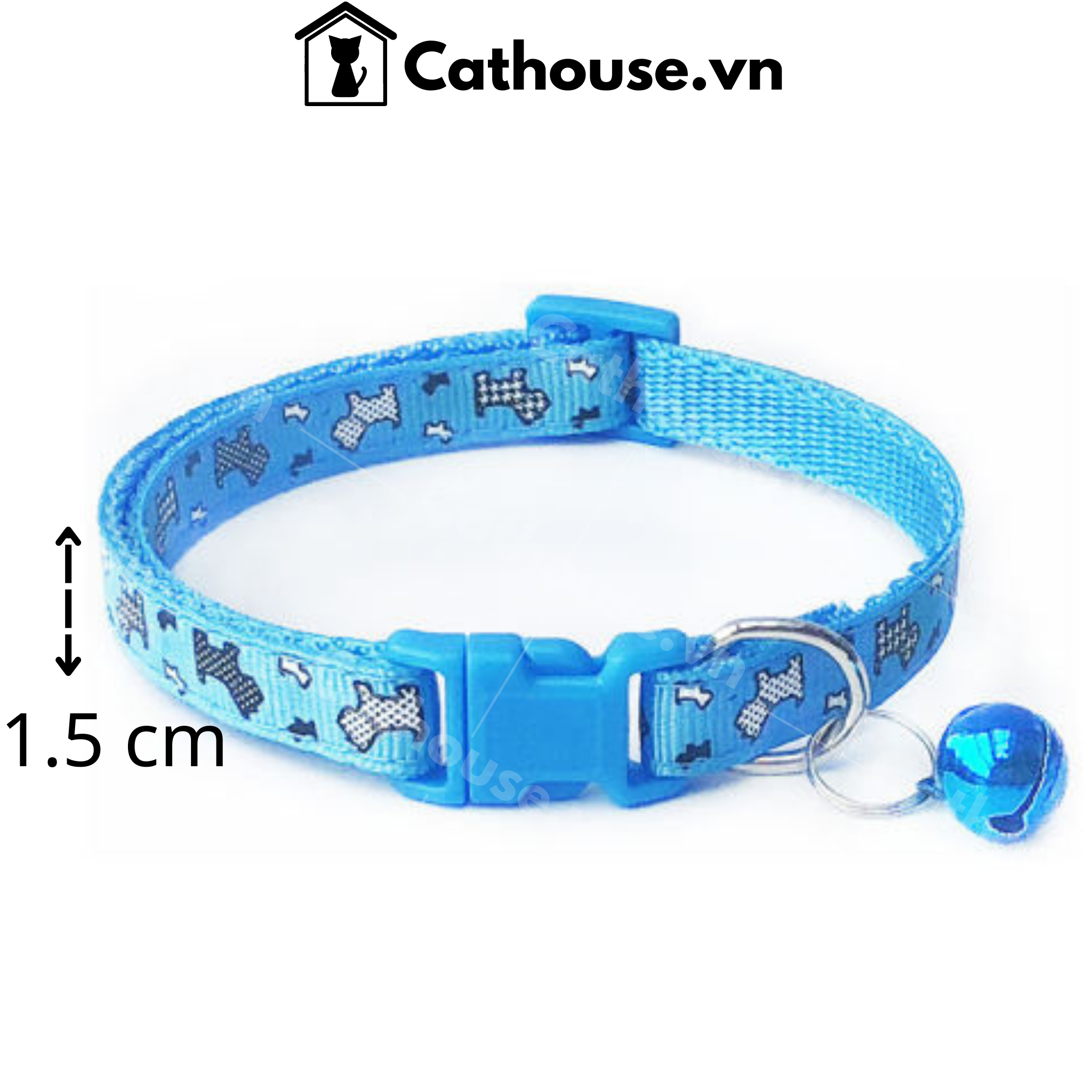 Vòng Cổ Họa Tiết Thú Cưng 1.5cm