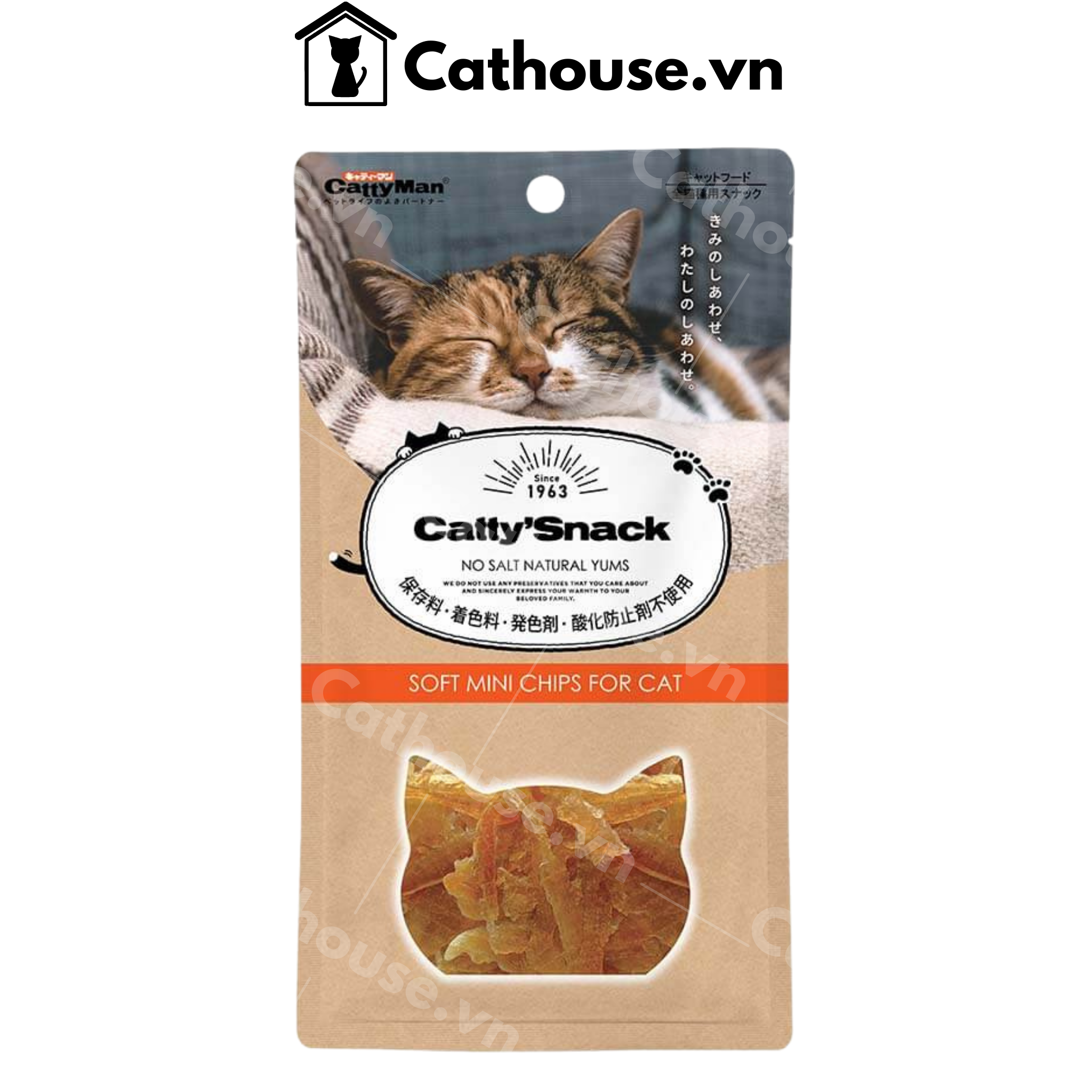 Snack CattyMan Sợi Gà Sấy Dẻo 30G
