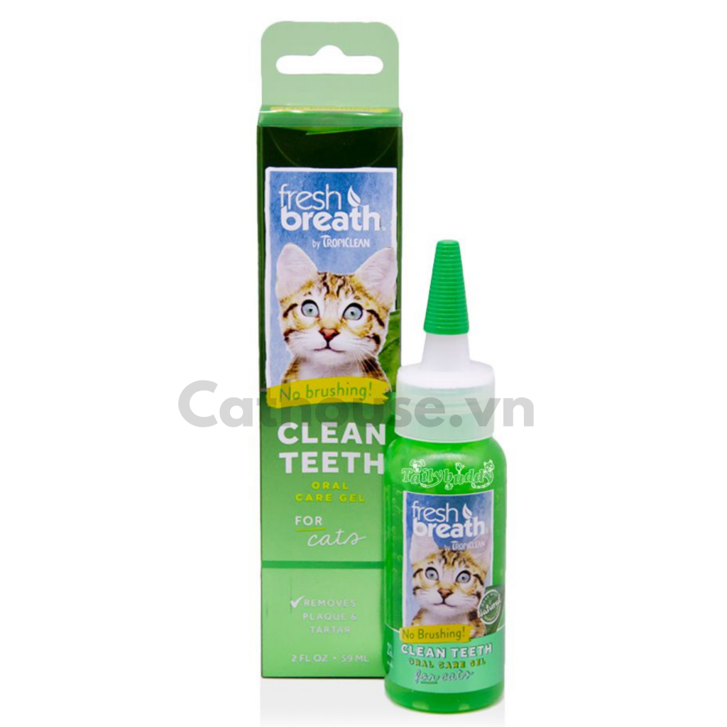  Gel Làm Sạch Răng Miệng Cho Mèo - Tropiclean Clean Teeth For Cat 59ML 