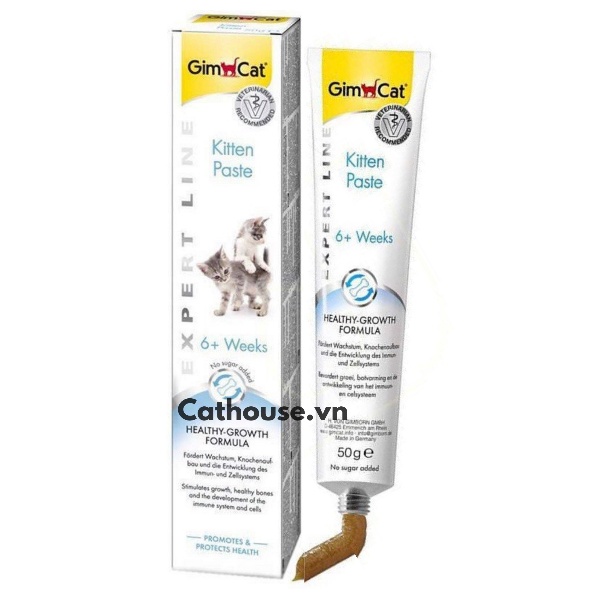  Gel GimCat Kitten Paste 50G Cho Mèo Con Trên 6 Tuần Tuổi 