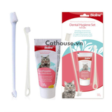  Bộ Bàn Chải & Kem Đánh Răng Bioline Cho Mèo 