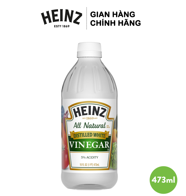 Giấm Trắng HEINZ 473ml (Chai Thủy tinh) USA