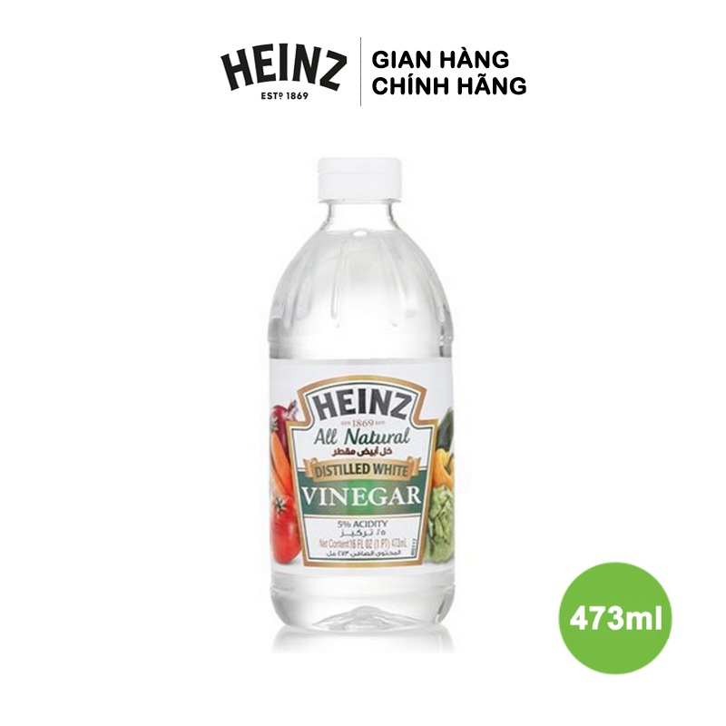 Giấm Trắng HEINZ 473ml (Loại Chai Nhựa Mới) Tây Ban Nha