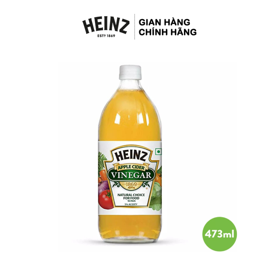  Giấm Táo HEINZ 473ml chai thủy tinh - USA 