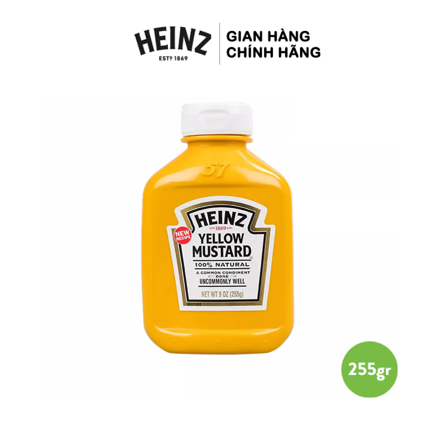  Mù Tạt Màu Vàng HEINZ 255g 