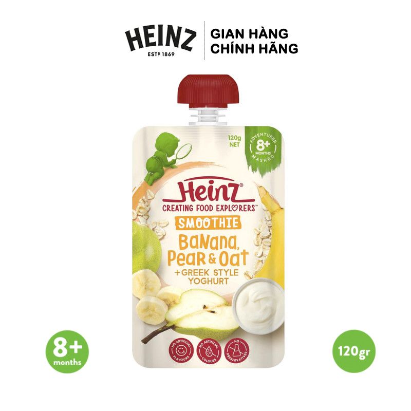 Túi Dinh Dưỡng Chuối, Lê và Yến Mạch 120g - Dành cho bé từ 8+