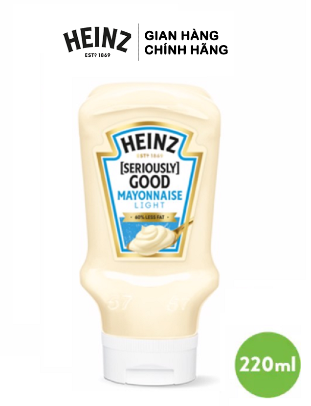 Xốt Mayonnaise Light HEINZ 220ml (Ít Béo)