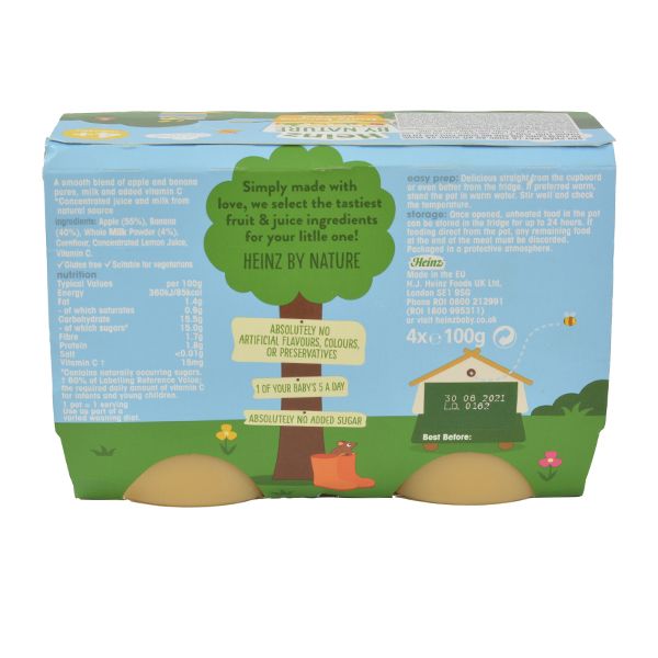 Hỗn Hợp Nghiền Custard Chuối, Trái Cây HEINZ (Date: 30.11.21)