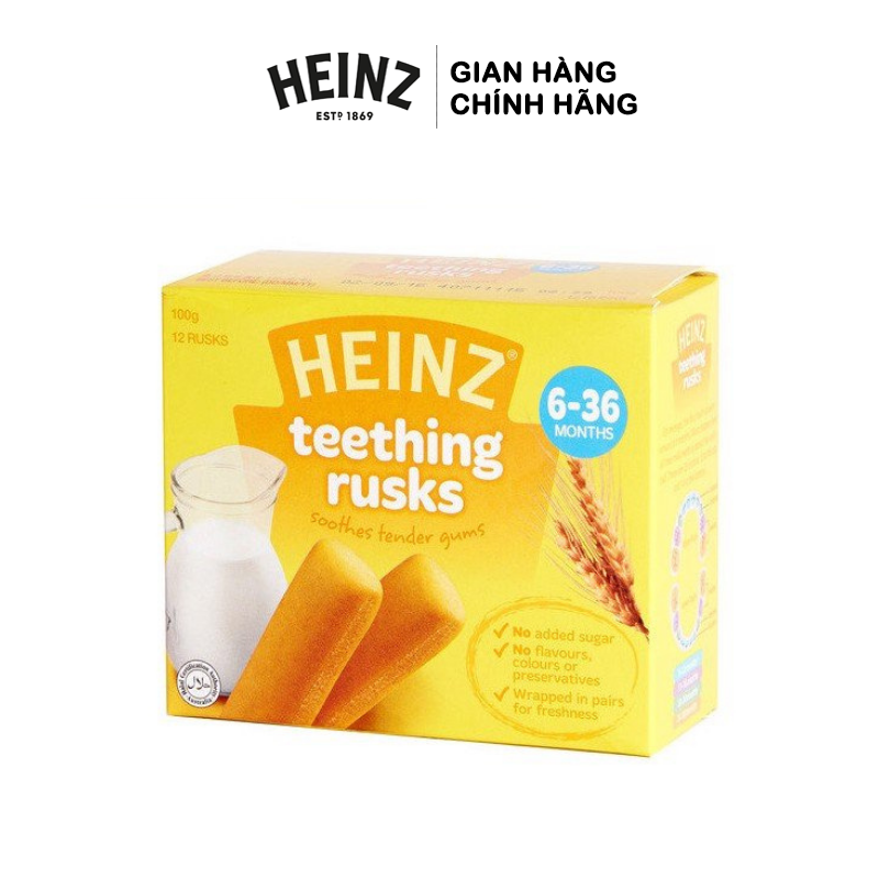 Bánh Mọc Răng Heinz Dành Cho Bé Từ 6 - 36 tháng