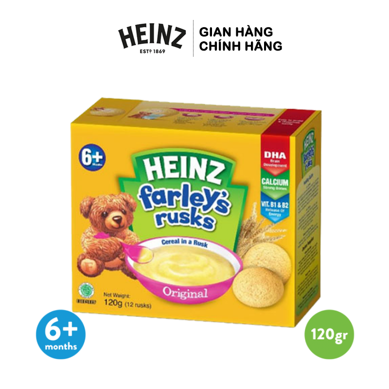 Bánh Quy Farley Truyền Thống HEINZ 120g - Dành cho bé từ 6+