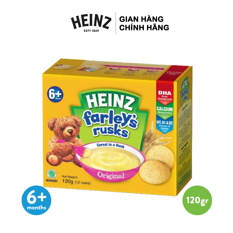  Bánh Quy Farley Truyền Thống HEINZ 120g - Dành cho bé từ 6+ 