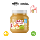  Lọ Dinh Dưỡng Táo Và Xoài Nghiền HEINZ 110g (Bé 4 Tháng Tuổi) 