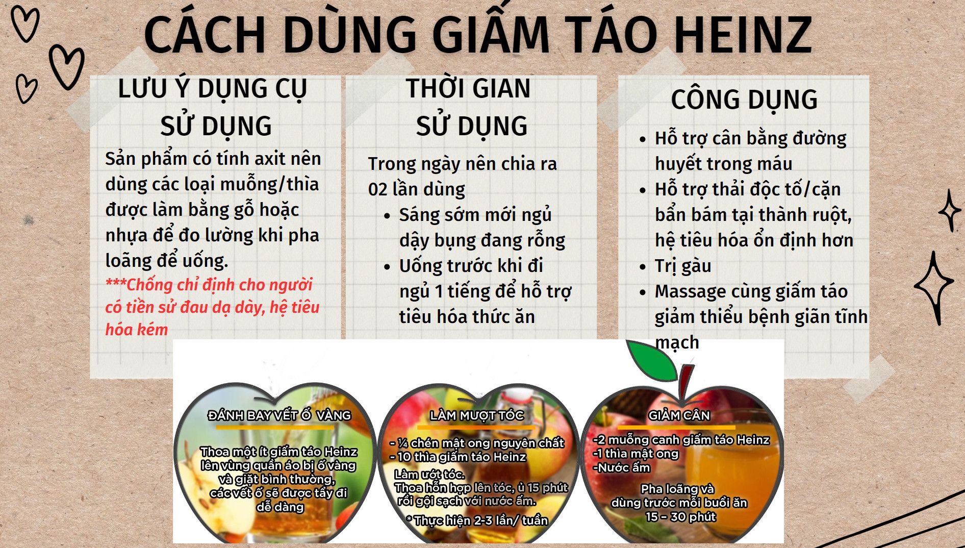  Giấm Táo HEINZ 473ml (Loại Chai Nhựa Mới) Tây Ban Nha 