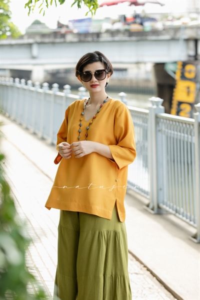Áo lụa tim vàng cháy ImFree