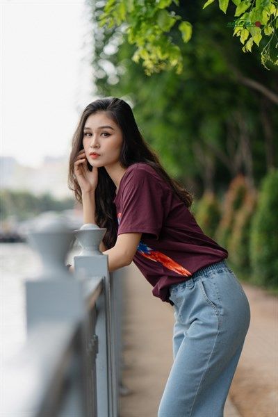 Quần Jeans thun Nhạt suông lưng thun