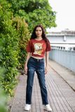  Quần Jeans suông đứng Dark râu mèo 