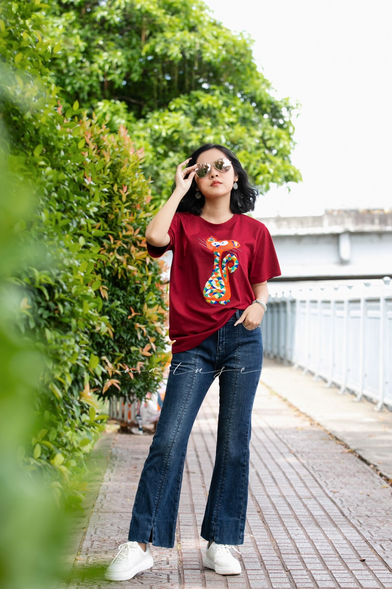 Quần Jeans ống loe - Dark
