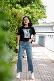  Quần Jeans loe lửng baggy Light 