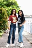  Quần Jeans loe lửng baggy Light 