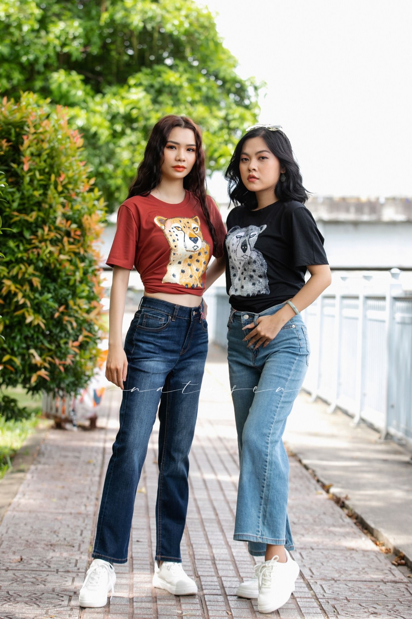  Quần Jeans loe lửng baggy Light 