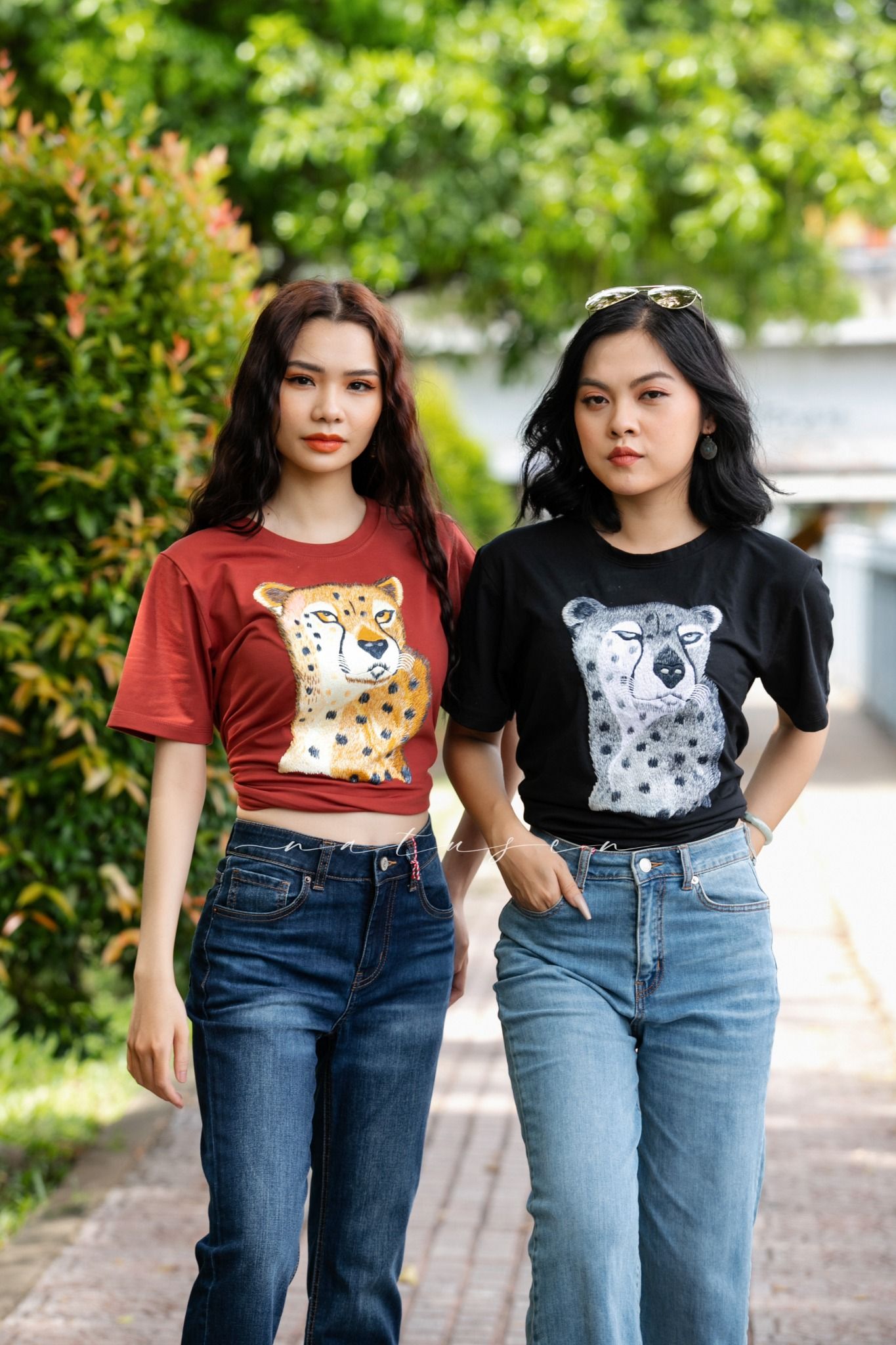 Quần Jeans suông đứng Dark râu mèo