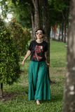  Quần gypsy cotton Xanh thông freesize 