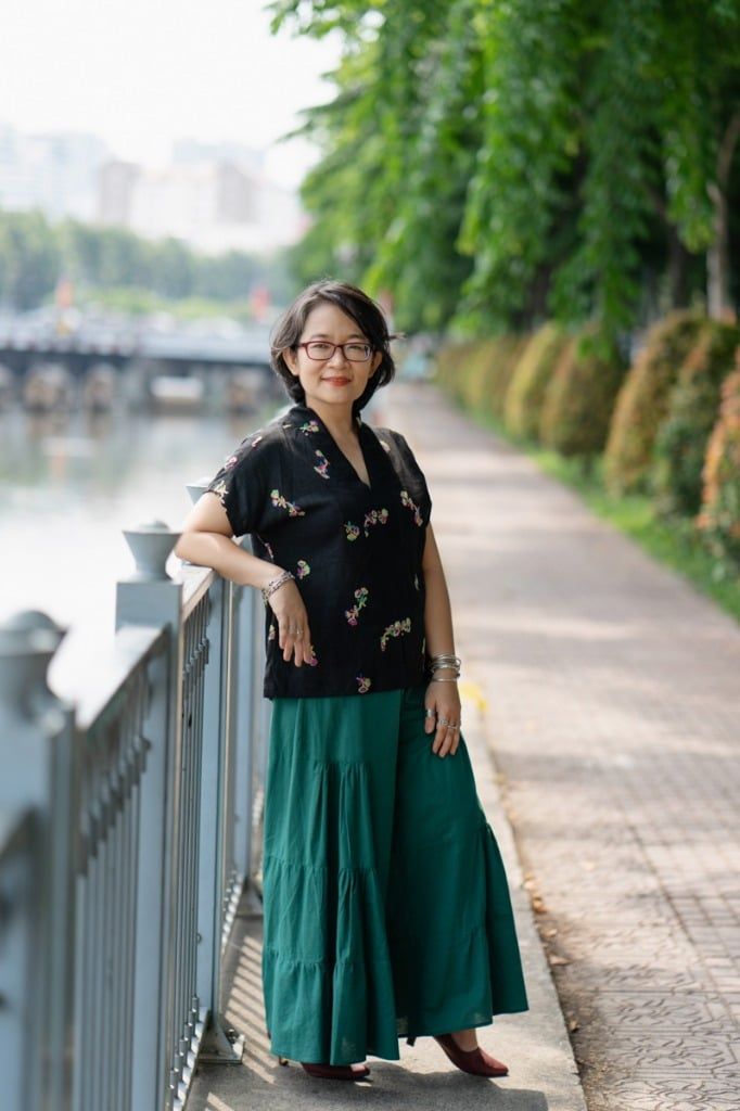 Quần gypsy cotton Xanh thông freesize