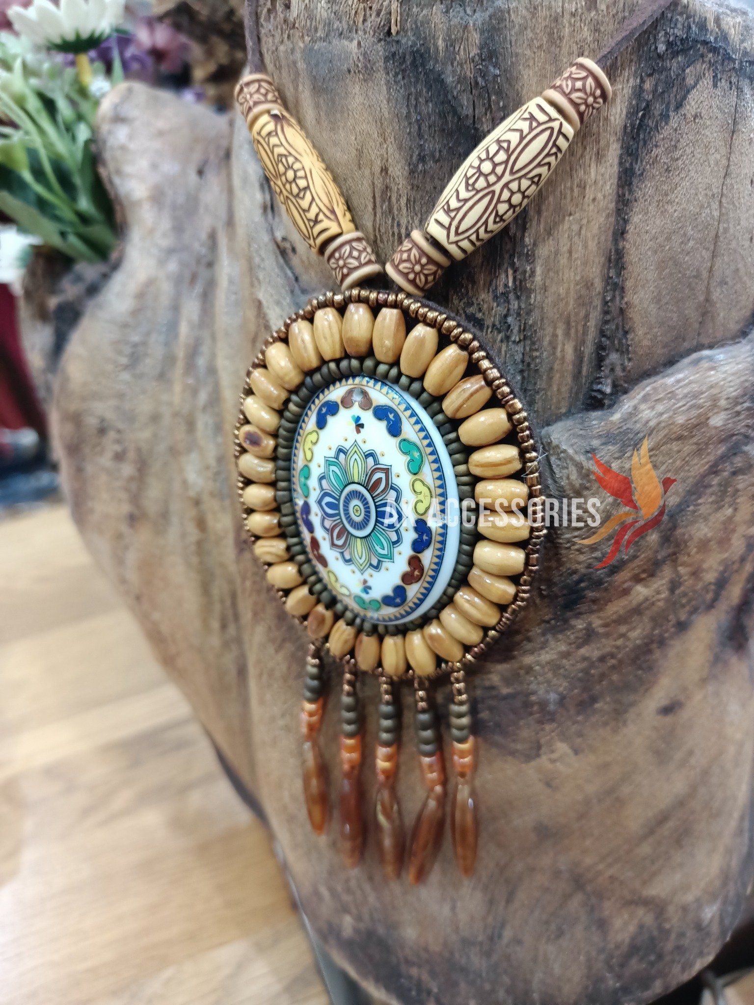 Dây đeo cổ Boho kết hạt